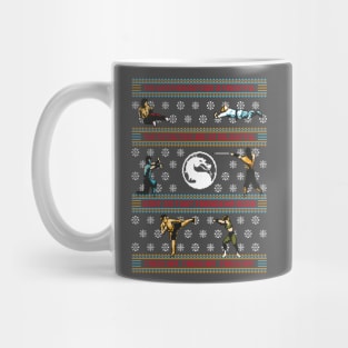 Finish Him! Finish Him! Finish Him! - Mortal Kombat Ugly Sweater, Christmas Sweater & Holiday Sweater Mug